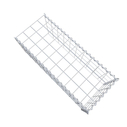 Gabion rapporté type 4 100 cm x 40 cm x 40 cm (L x H x P), mailles 10 cm x 10 cm, spirale