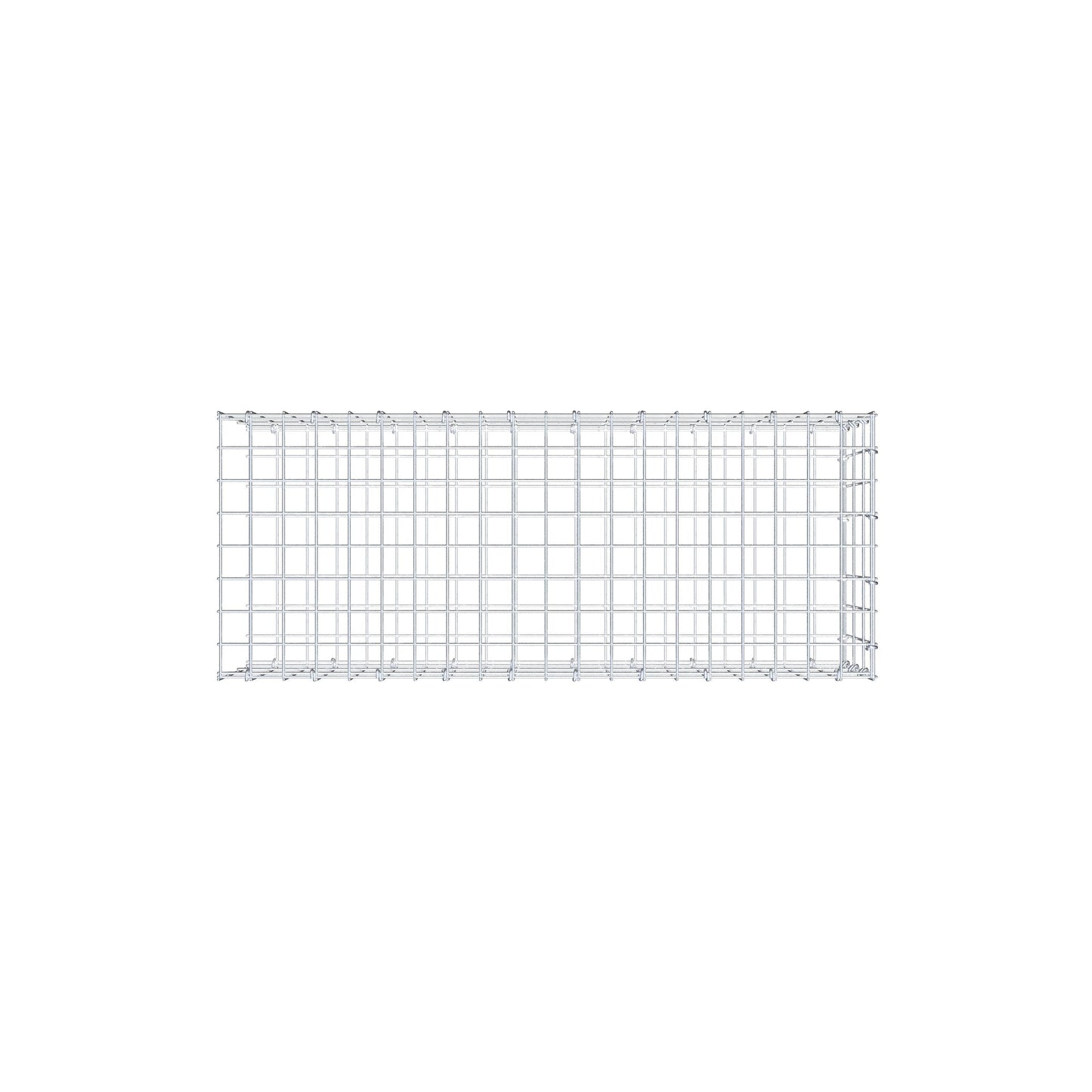 Anbaugabione Typ 2 100 cm x 30 cm x 40 cm, Maschenweite 5 cm x 10 cm, C-Ring