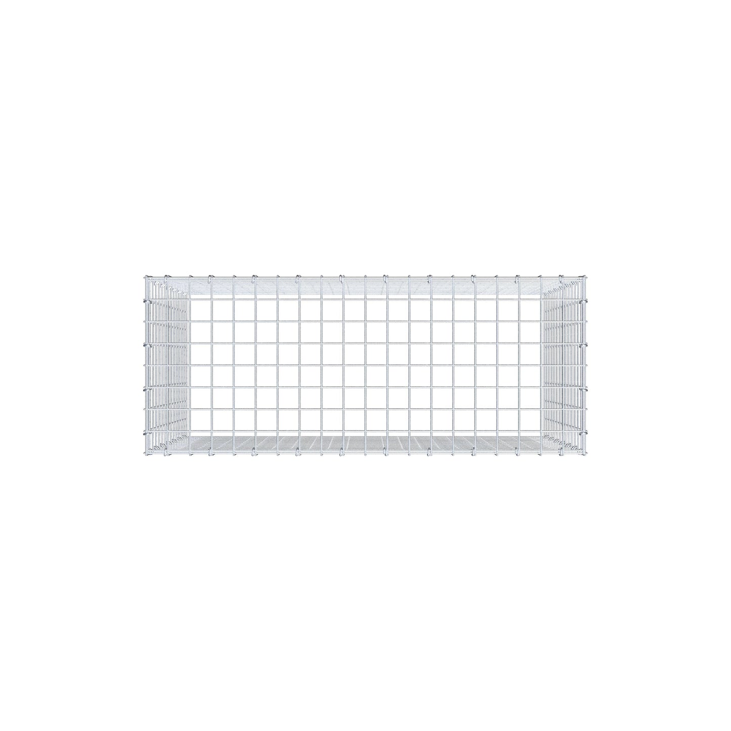 Gabbione aggiuntivo di tipo 3 100 cm x 70 cm x 40 cm (L x H x P), maglia 5 cm x 5 cm, anello a C