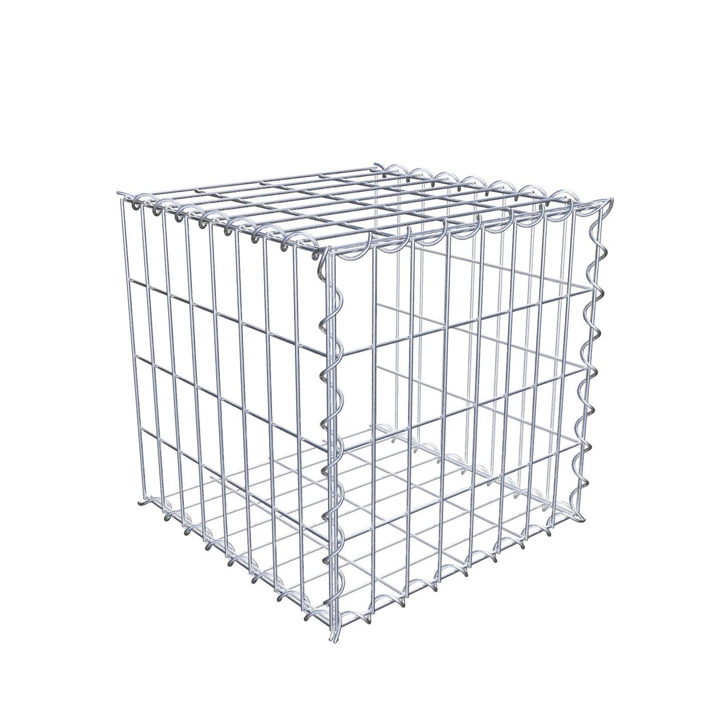 Add-on schanskorf type 2 40 cm x 40 cm x 40 cm (L x H x D), maaswijdte 5 cm x 10 cm, spiraalvormig