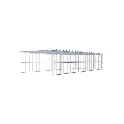 Gabbione aggiuntivo tipo 4 100 cm x 20 cm x 40 cm (L x H x P), dimensione maglia 5 cm x 10 cm, a spirale
