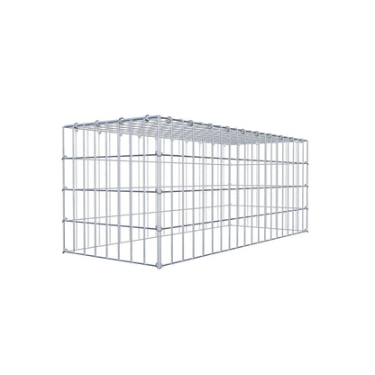 Mounted gabion type 3 100 cm x 40 cm x 40 cm (L x H x D), mesh size 5 cm x 10 cm, C-ring