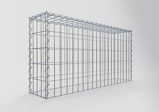 Add-on schanskorf type 3 100 cm x 50 cm x 20 cm (L x H x D), maaswijdte 5 cm x 10 cm, spiraalvormig