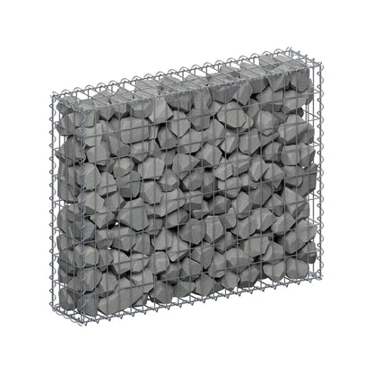 Gabion 100 cm x 80 cm x 20 cm (L x H x P), mailles 5 cm x 10 cm, spirale