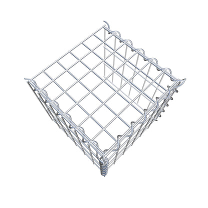Gabbione aggiuntivo tipo 4 30 cm x 30 cm x 30 cm (L x H x P), dimensione maglia 5 cm x 10 cm, a spirale