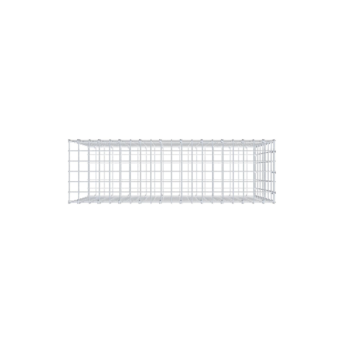 Anbaugabione Typ 2 100 cm x 70 cm x 30 cm, Maschenweite 5 cm x 10 cm, C-Ring