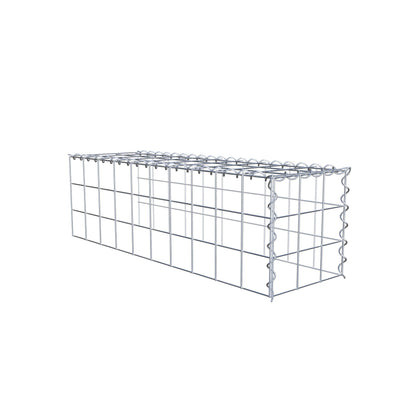 Gabbione aggiuntivo tipo 4 100 cm x 30 cm x 30 cm (L x A x P), maglia 10 cm x 10 cm, spirale