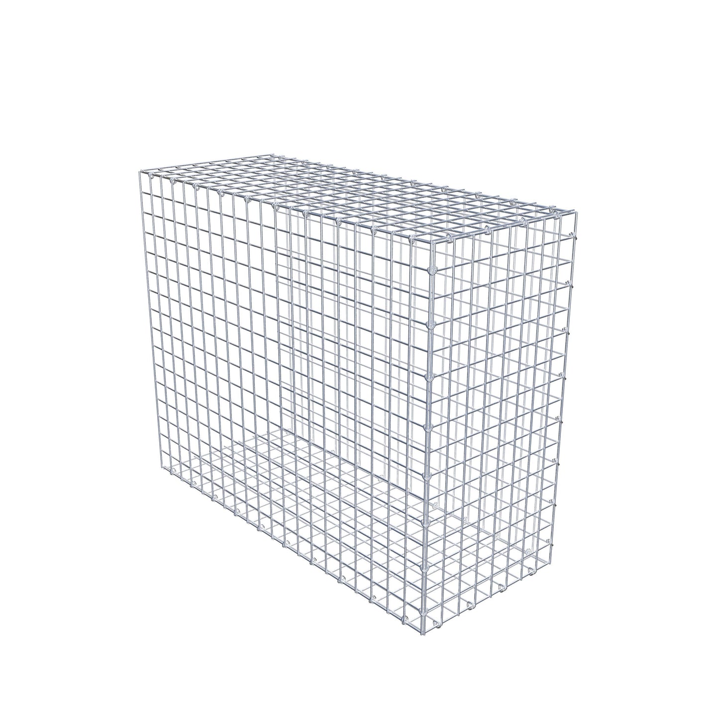 Gavión complementario de tipo 2 100 cm x 80 cm x 40 cm (largo x alto x fondo), malla 5 cm x 5 cm, anillo en C