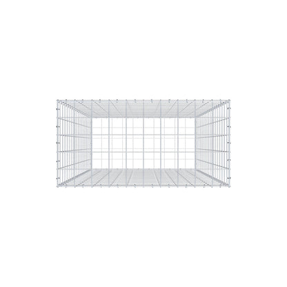 Gabbione 200 cm x 100 cm x 50 cm (L x H x P), maglia 10 cm x 10 cm, anello a C