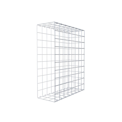 Typ 2 påbyggnadsgabion 100 cm x 80 cm x 30 cm (L x H x D), maskstorlek 10 cm x 10 cm, C-ring