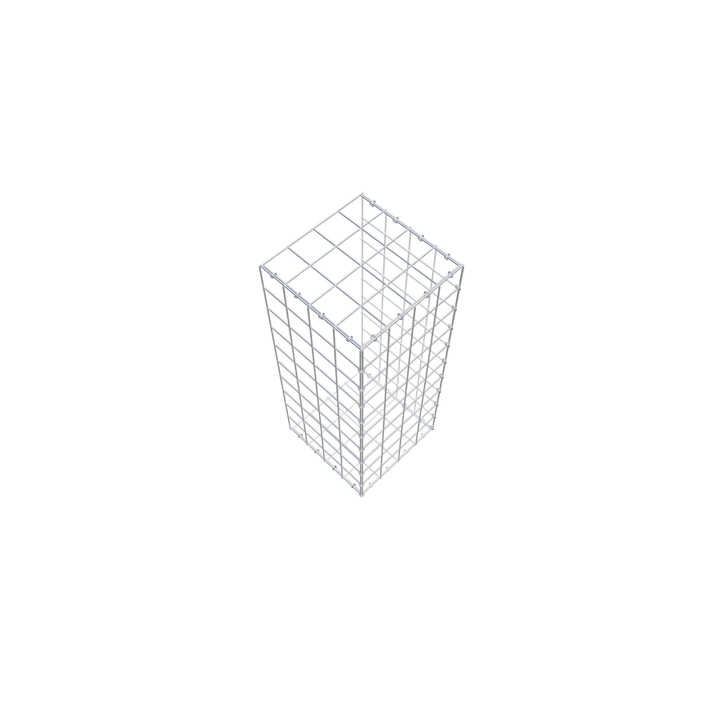 Monteret gabion type 2 100 cm x 40 cm x 40 cm (L x H x D), maskestørrelse 10 cm x 10 cm, C-ring