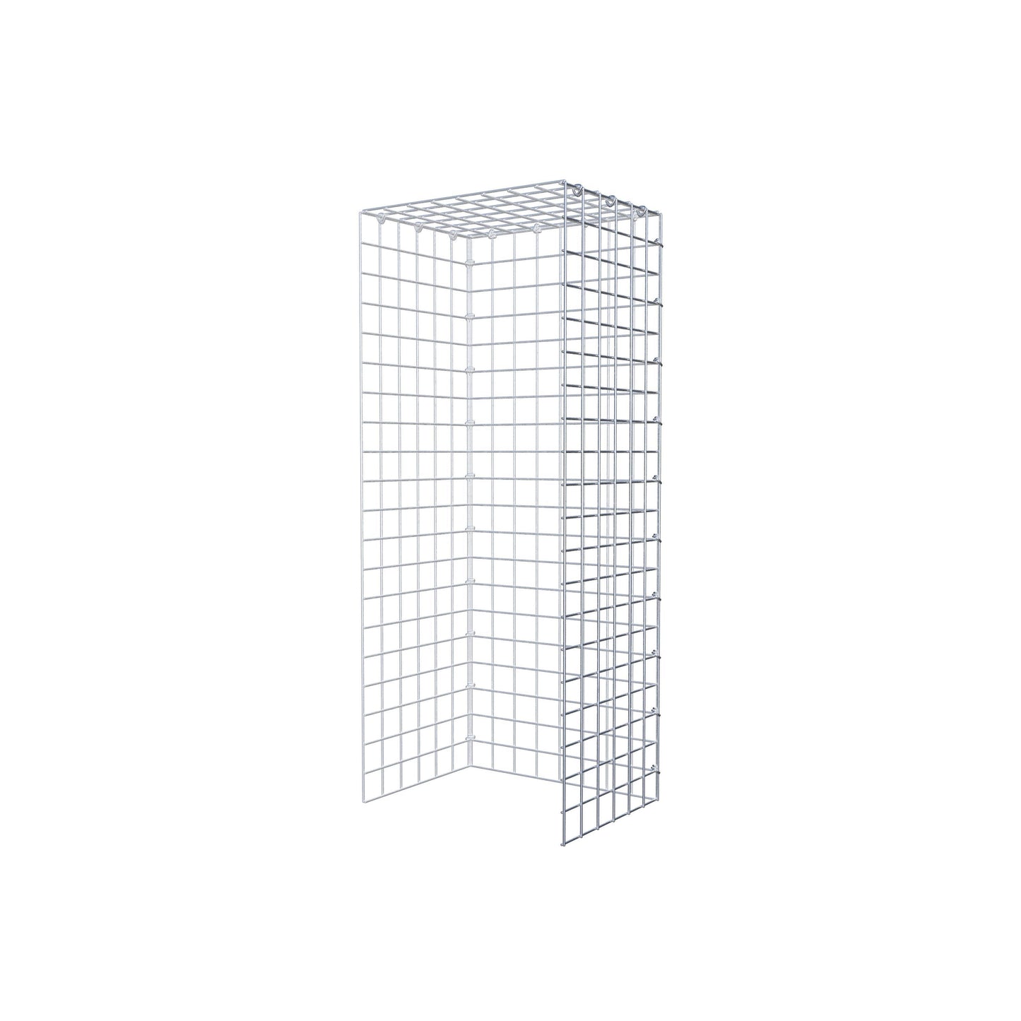Monteret gabion type 4 100 cm x 30 cm x 40 cm (L x H x D), maskestørrelse 5 cm x 5 cm, C-ring