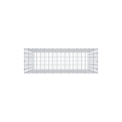 Gabbione 100 cm x 90 cm x 30 cm (L x H x P), maglia 5 cm x 10 cm, anello a C