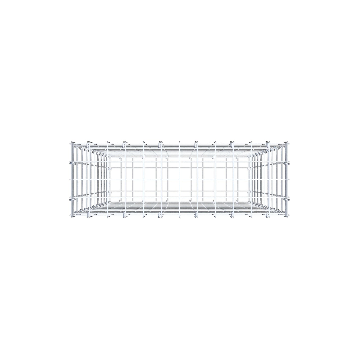 Gabione 100 cm x 60 cm x 20 cm (L x H x T), Maschenweite 5 cm x 10 cm, C-Ring
