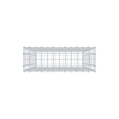 Gabione 100 cm x 60 cm x 20 cm (L x H x T), Maschenweite 5 cm x 10 cm, C-Ring