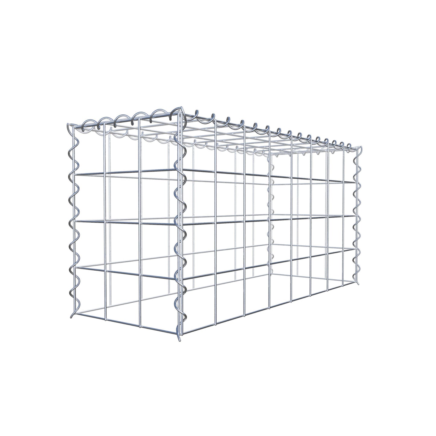 Anbaugabione Typ 3 80 cm x 40 cm x 30 cm (L x H x T), Maschenweite 10 cm x 10 cm, Spirale