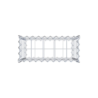Gabion 50 cm x 40 cm x 20 cm (L x H x D), maskestørrelse 10 cm x 10 cm, spiral
