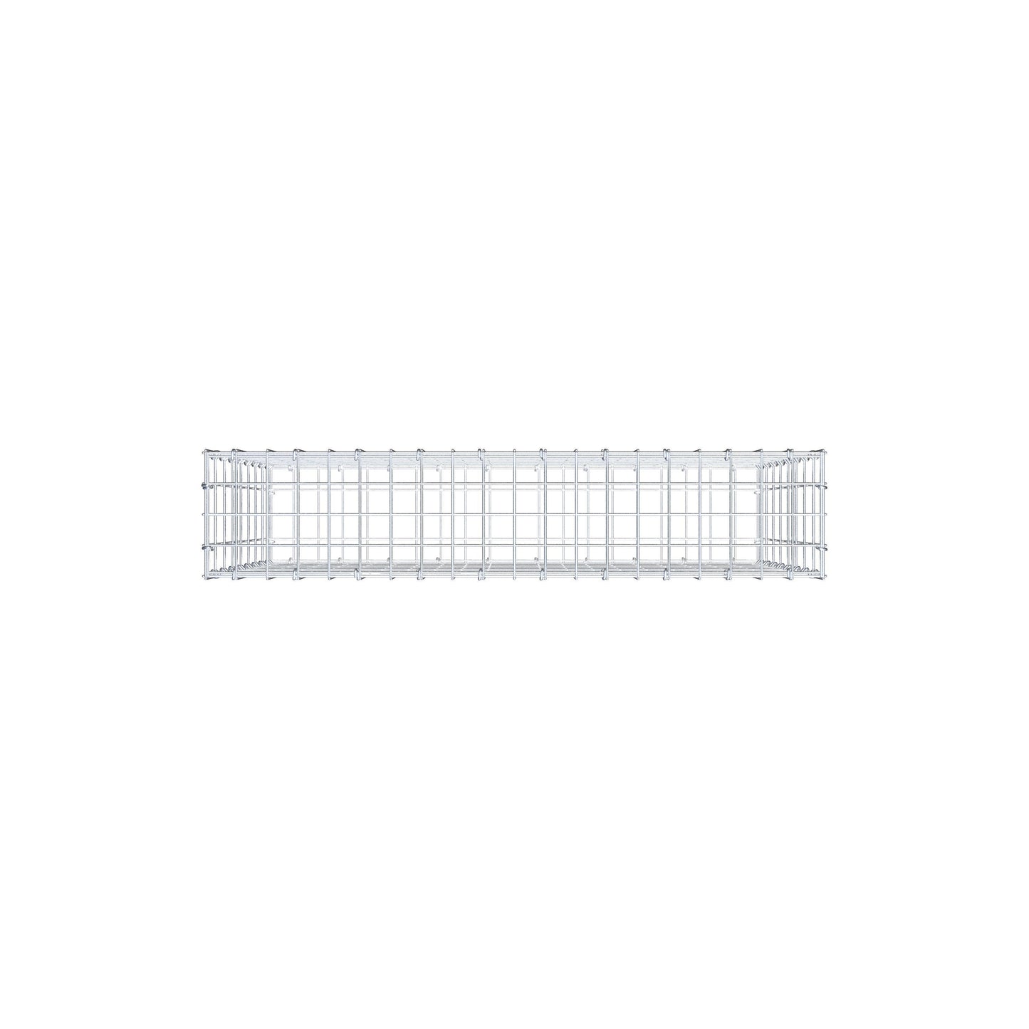 Gabione 100 cm x 80 cm x 20 cm (L x H x T), Maschenweite 5 cm x 10 cm, C-Ring