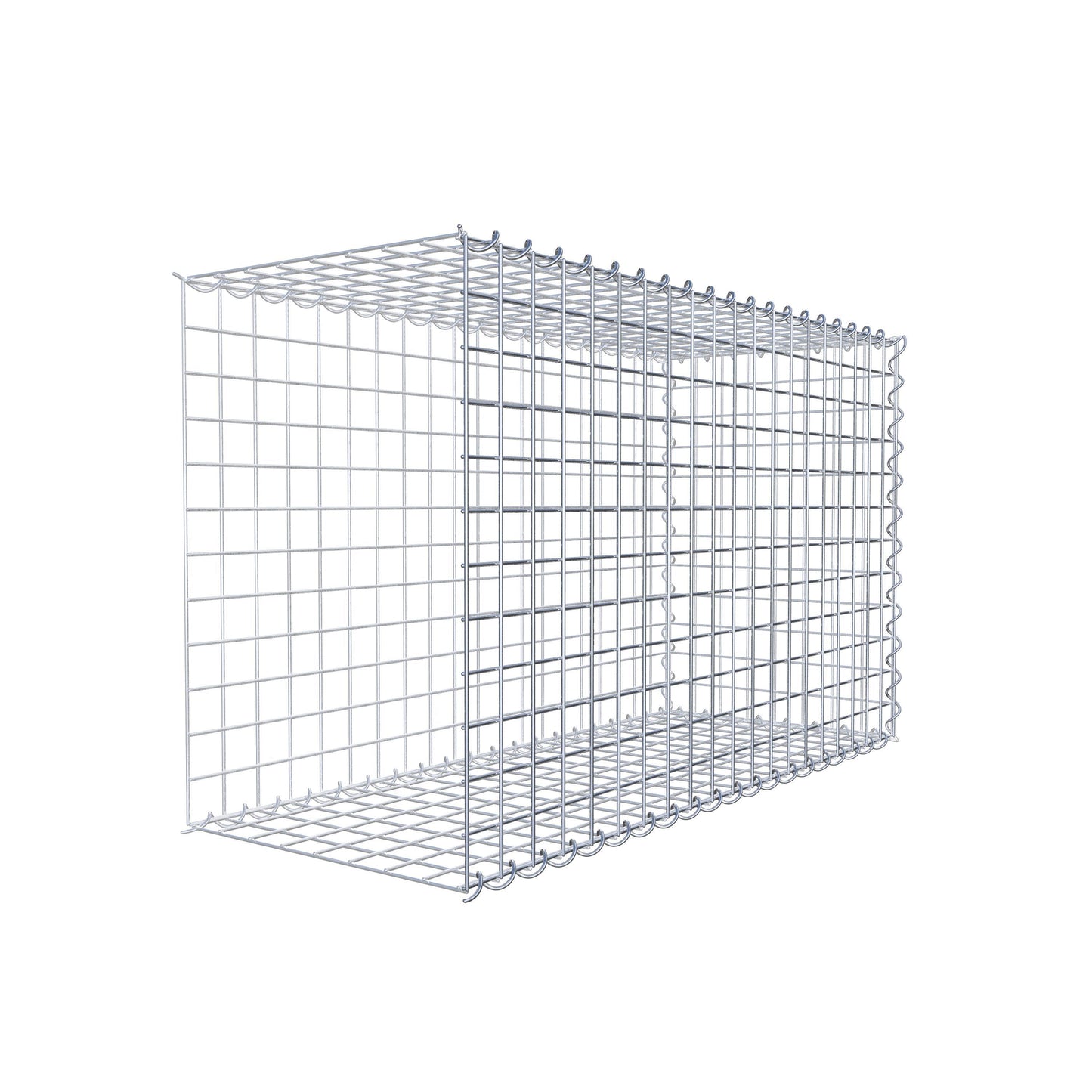 Gavión complementario tipo 2 100 cm x 60 cm x 40 cm (L x A x P), malla 5 cm x 5 cm, espiral