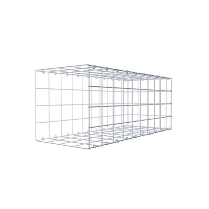 Monteret gabion type 2 100 cm x 40 cm x 40 cm (L x H x D), maskestørrelse 10 cm x 10 cm, C-ring