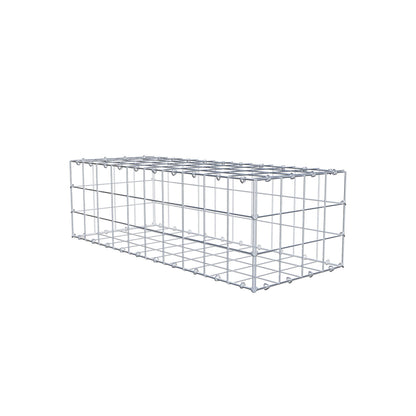 Gabion 100 cm x 30 cm x 40 cm (L x H x P), mailles 10 cm x 10 cm, anneau en C
