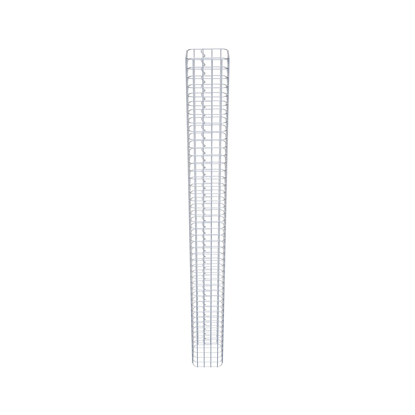 Colonna di gabbioni, quadrata 22 cm x 22 cm, alta 230 cm, MW 5 cm x 5 cm