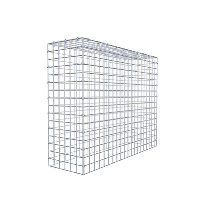 Typ 3 påbyggnadsgabion 100 cm x 80 cm x 30 cm (L x H x D), maskstorlek 5 cm x 5 cm, C-ring