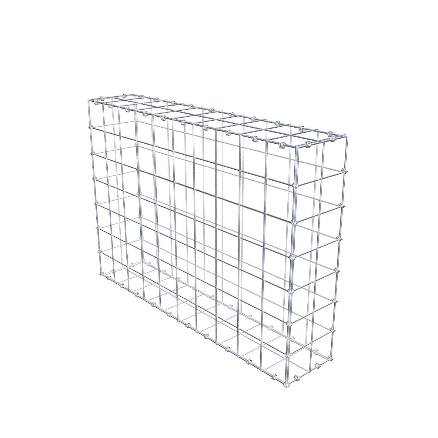 Gabion 100 cm x 70 cm x 20 cm (L x H x D), maskestørrelse 10 x 10 cm, spiralring