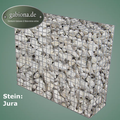 Thermisch verzinkte schanskorf 102 cm x 82 cm x 32 cm, maaswijdte 5 cm x 5 cm, volledig gelast