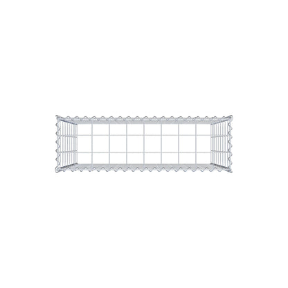 Påväxt gabion typ 3 100 cm x 90 cm x 30 cm (L x H x D), maskstorlek 10 cm x 10 cm, spiral