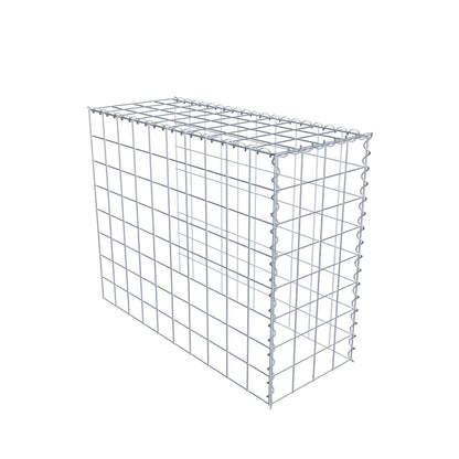 Gabion rapporté type 4 100 cm x 80 cm x 40 cm (L x H x P), mailles 10 cm x 10 cm, spirale