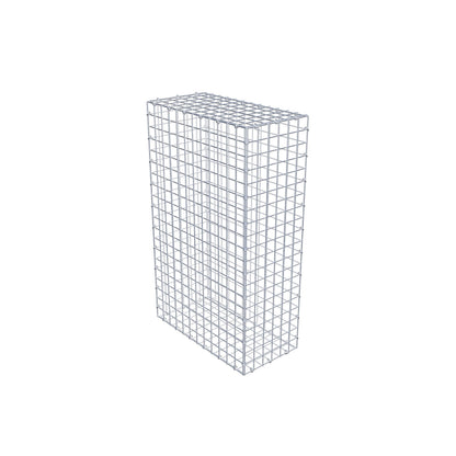 Gabion 100 cm x 60 cm x 30 cm (L x H x D), maskestørrelse 5 cm x 5 cm, C-ring