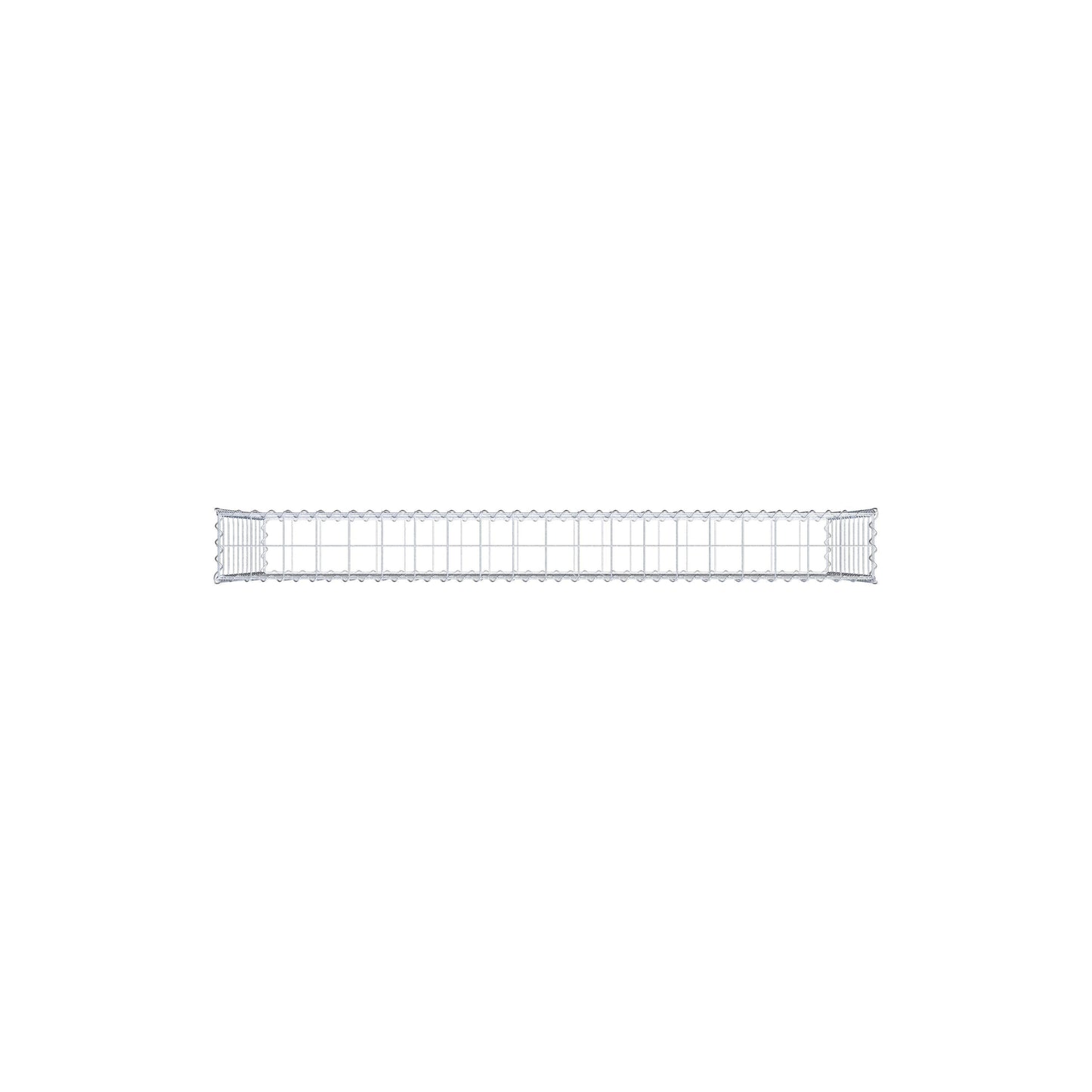Gabbione 200 cm x 100 cm x 20 cm (L x H x P), maglia 10 cm x 10 cm, spirale