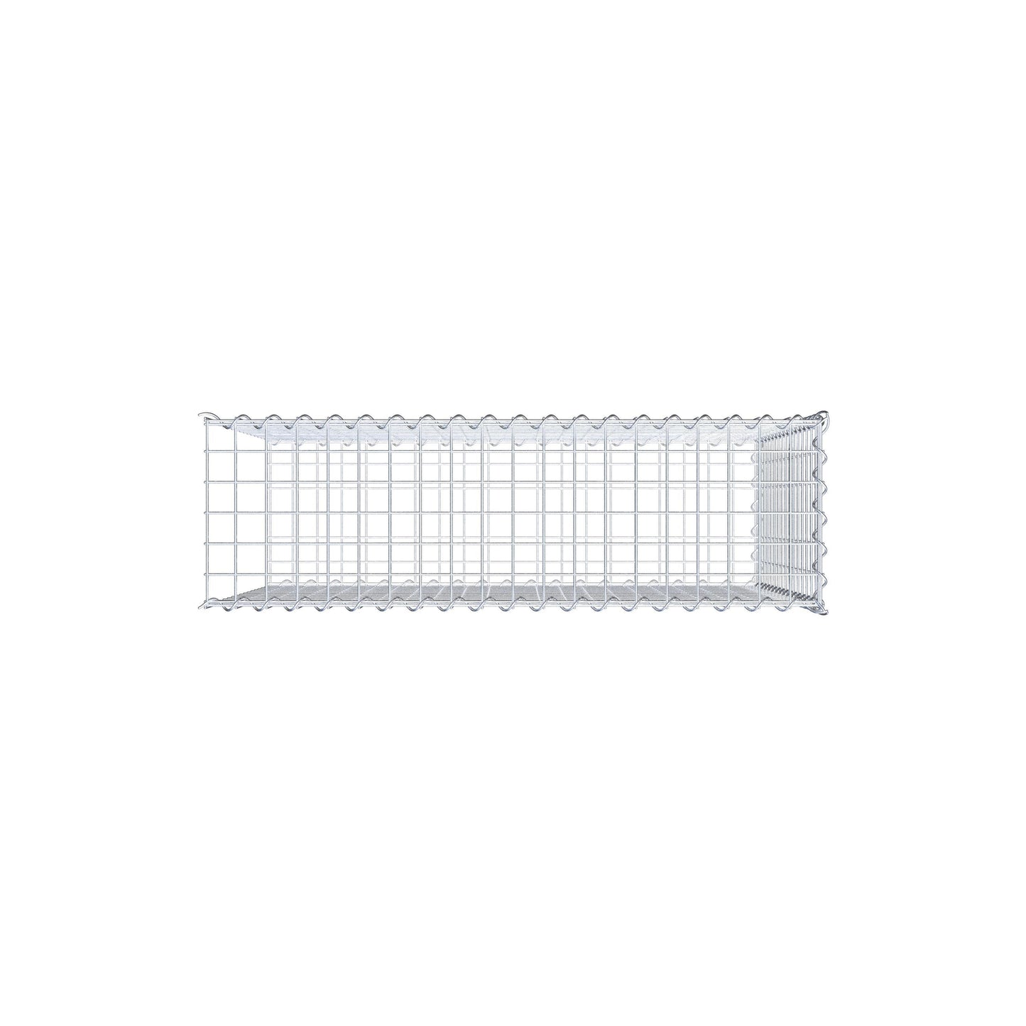 Grown-on gabion type 2 100 cm x 80 cm x 30 cm (L x H x D), mesh size 5 cm x 5 cm, spiral