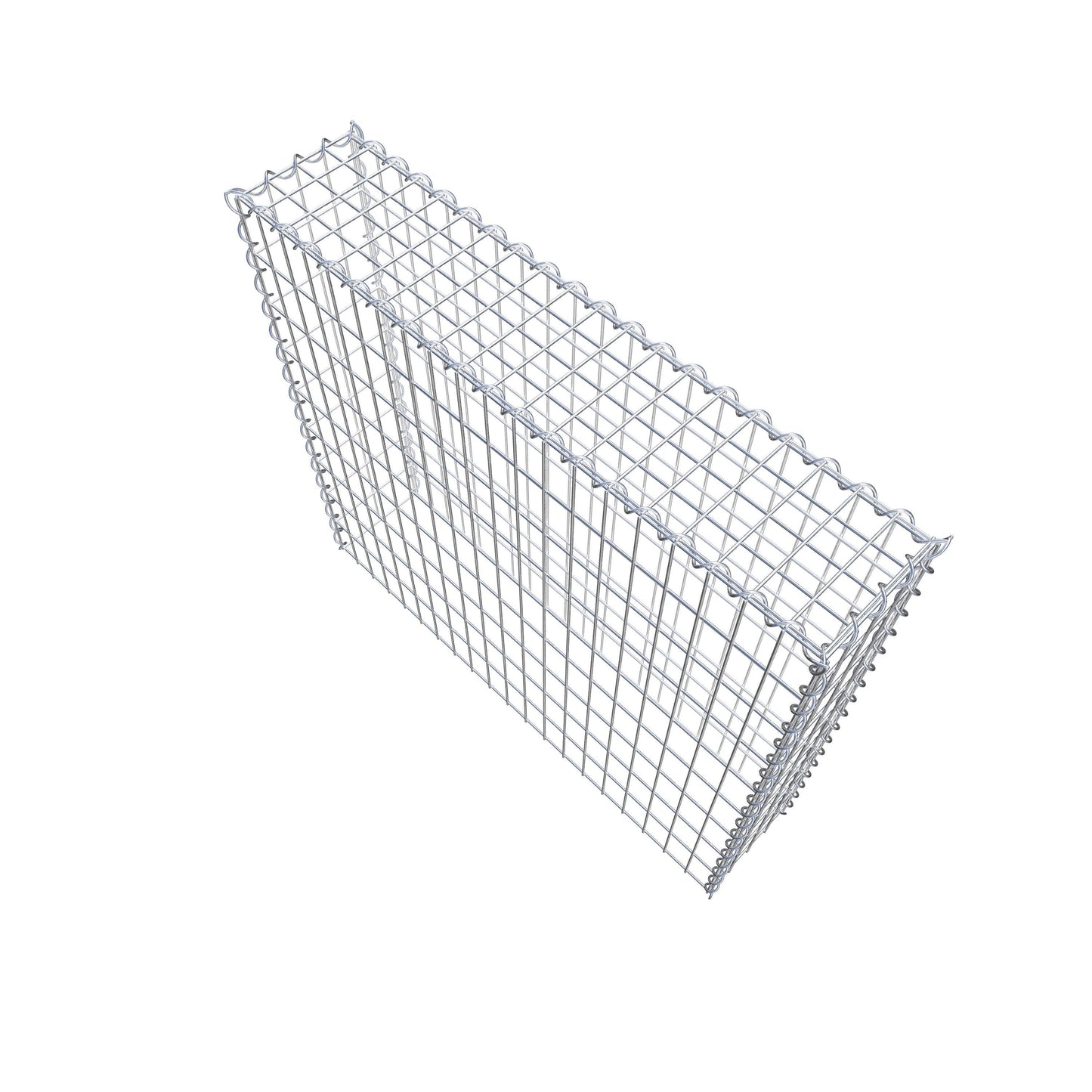 Gavión adulto tipo 3 100 cm x 90 cm x 20 cm (largo x alto x profundidad), tamaño de malla 5 cm x 10 cm, espiral