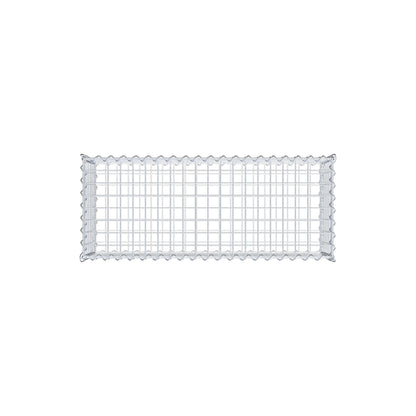 Gabbione 100 cm x 30 cm x 40 cm (L x H x P), maglia 5 cm x 5 cm, spirale
