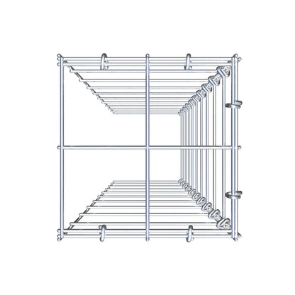 Anbaugabione Typ 4 100 cm x 20 cm x 20 cm (L x H x T), Maschenweite 10 cm x 10 cm, C-Ring