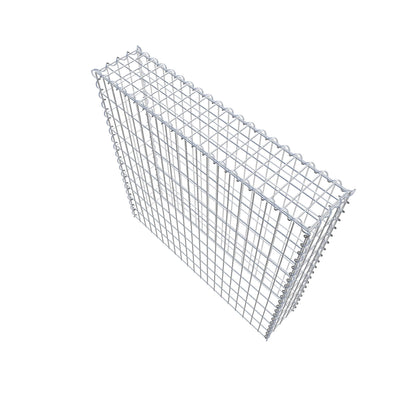 Gabion rapporté type 3 100 cm x 100 cm x 20 cm (L x H x P), mailles 5 cm x 10 cm, spirale