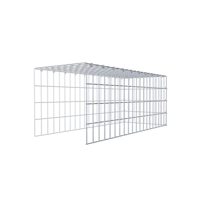Extra gabion typ 4 100 cm x 40 cm x 40 cm (L x H x D), maskstorlek 5 cm x 10 cm, C-ring