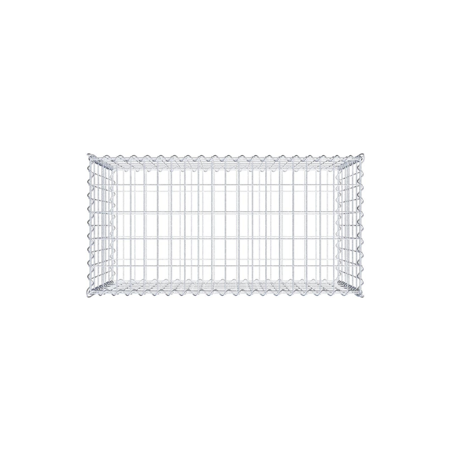Gabione 100 cm x 60 cm x 50 cm (L x H x T), Maschenweite 5 cm x 10 cm, Spirale