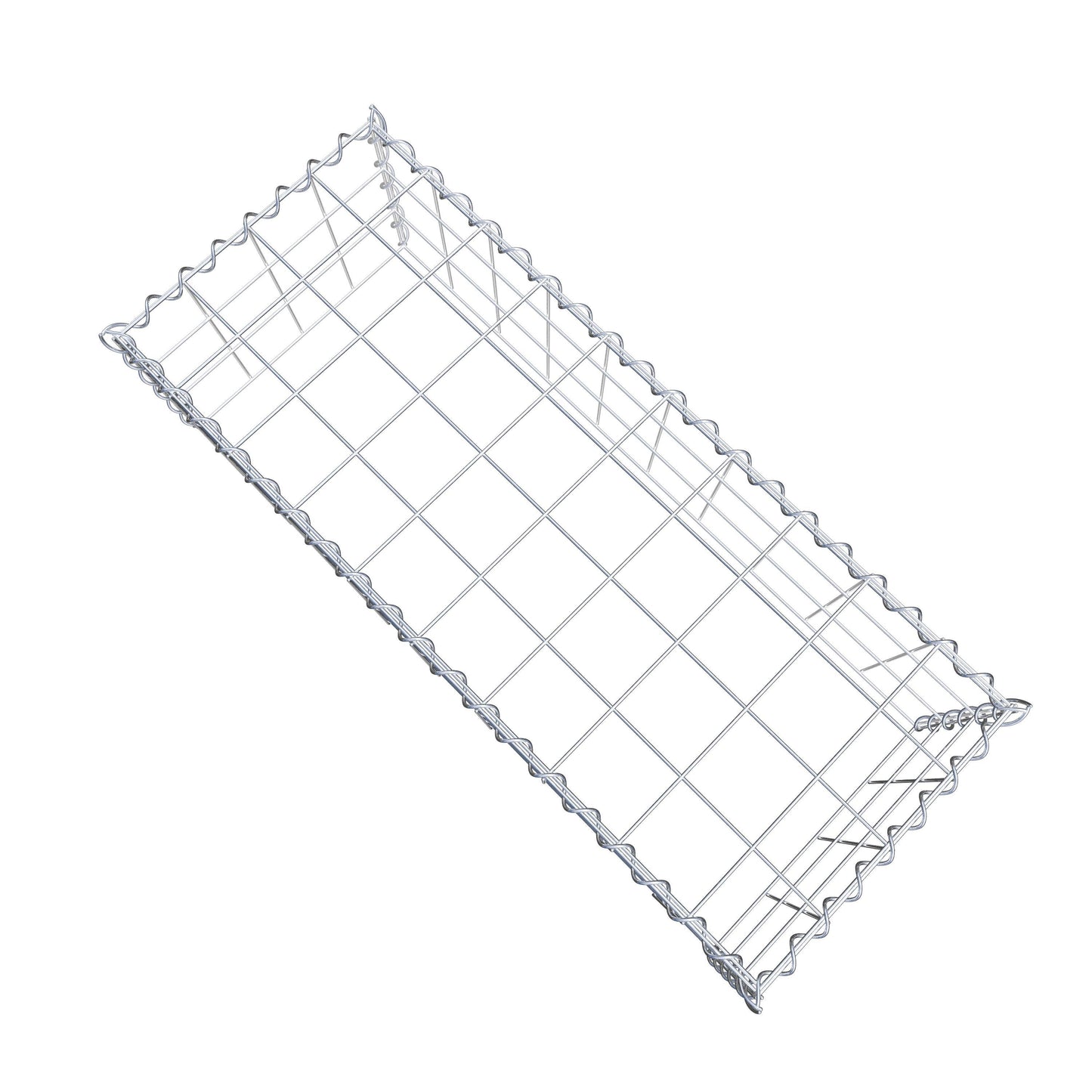 Extra gabion typ 3 100 cm x 30 cm x 40 cm (L x H x D), maskstorlek 10 cm x 10 cm, spiral
