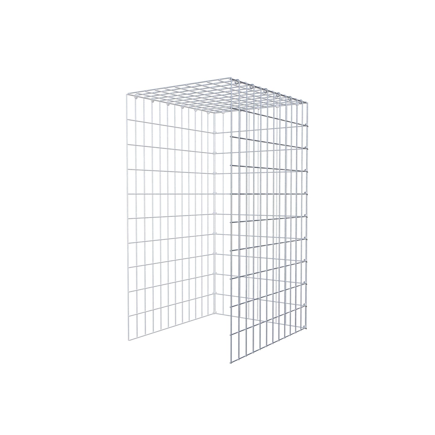 Fourche rapportée type 4 100 cm x 60 cm x 50 cm (L x H x P), mailles 5 cm x 10 cm, anneau C