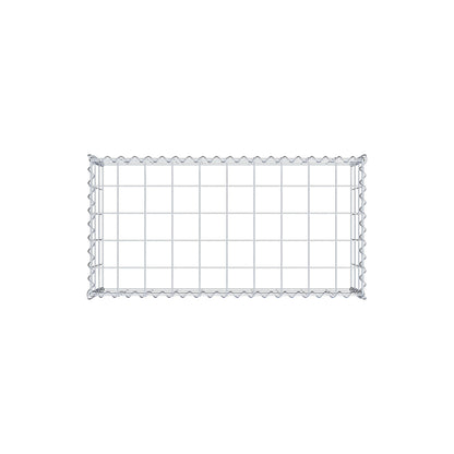 Opvokset gabion type 3 100 cm x 30 cm x 50 cm (L x H x D), maskestørrelse 10 cm x 10 cm, spiral