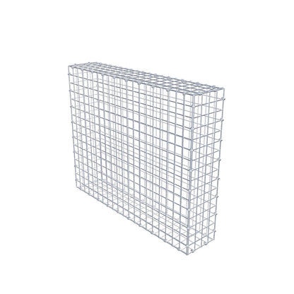 Gabione 100 cm x 80 cm x 20 cm (L x H x T), Maschenweite 5 x 5 cm, Spiralring