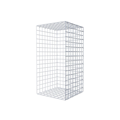 Mounted gabion type 2 80 cm x 40 cm x 40 cm (L x H x D), mesh size 5 cm x 5 cm, C-ring