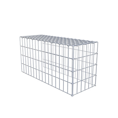 Toegevoegde pool type 4 80 cm x 40 cm x 30 cm (L x H x D), maaswijdte 5 cm x 10 cm, C-ring