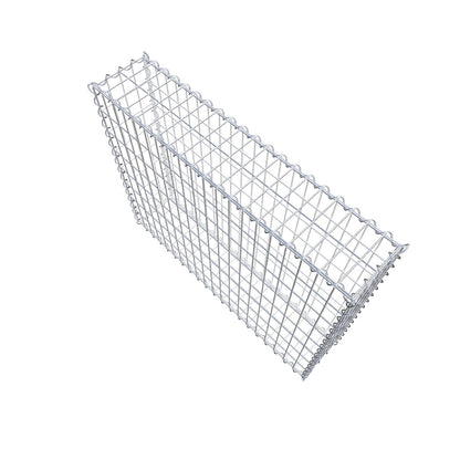 Gabion 100 cm x 80 cm x 20 cm (L x H x P), mailles 5 cm x 10 cm, spirale