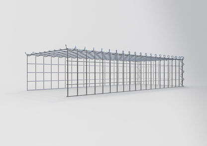 Gabion rapporté type 4 100 cm x 20 cm x 40 cm (L x H x P), mailles 5 cm x 5 cm, spirale