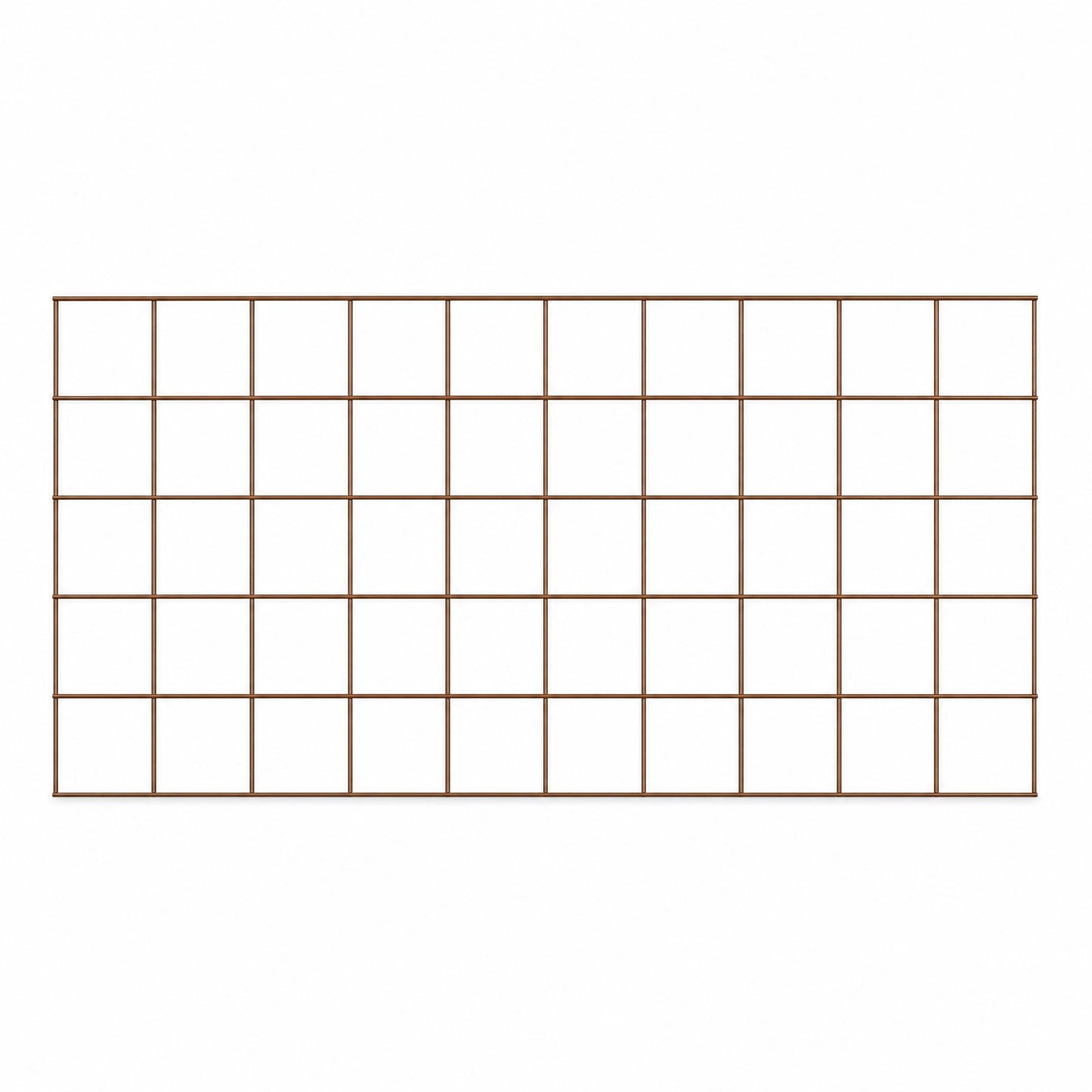 Dekogitter 100 x 50 cm , Maschenweite 10 x 10 cm, Rehbraun RAL 8007