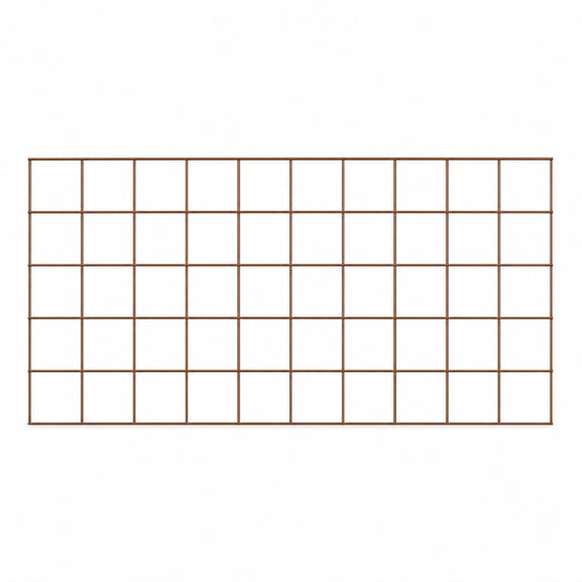 Dekogitter 100 x 50 cm , Maschenweite 10 x 10 cm, Rehbraun  RAL 8007